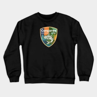 Congaree National Park South Carolina Fishing Emblem Crewneck Sweatshirt